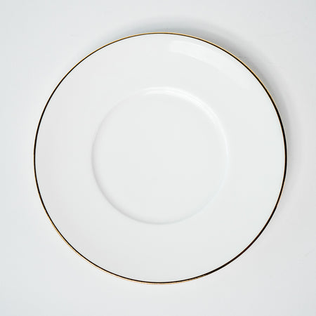 6" Saucer, Plain or Custom Logo China