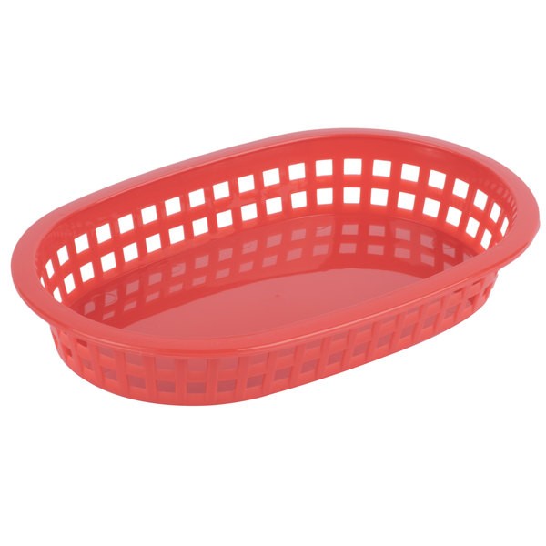 Bread Basket, Oval, Red, 36/CS