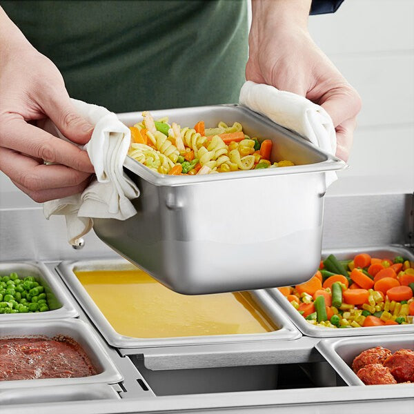 Food Pan, Stainless Steel, 4" Deep