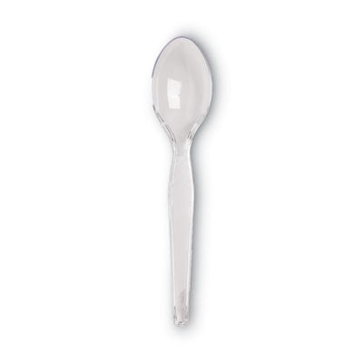 Plastic Teaspoons, Heavyweight, Clear, 1000/CS
