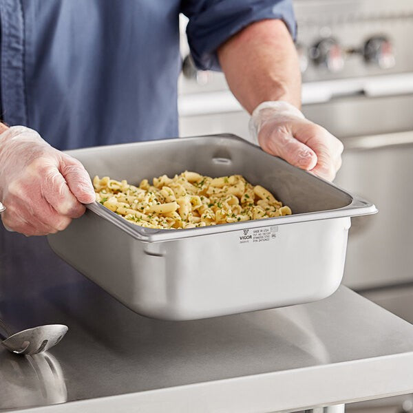 Food Pan, Stainless Steel, 4" Deep