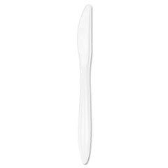 Plastic Knives, Mediumweight, White, 1000/CS