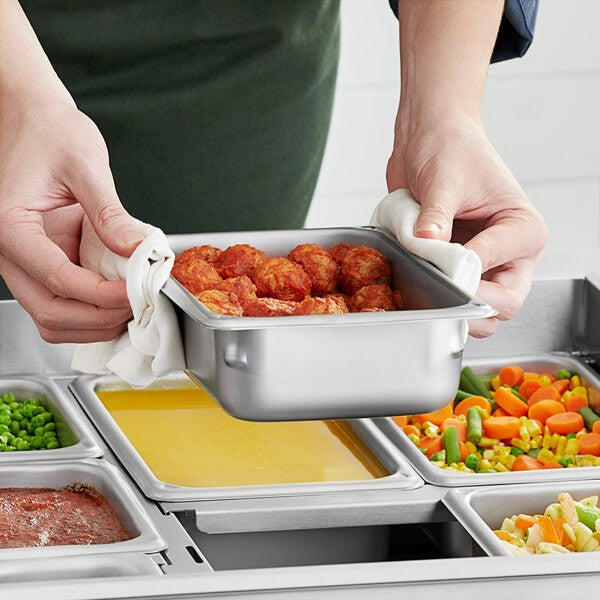 Food Pan, Stainless Steel, 2.5" Deep