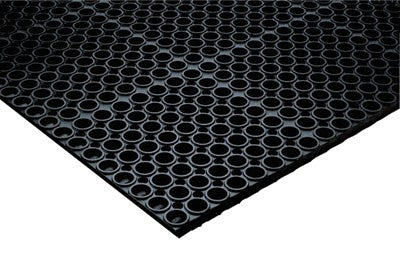 Mat, Saneze, Black, 36" x 60"