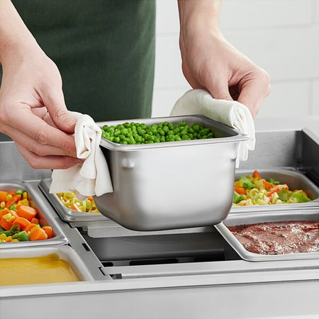 Food Pan, Stainless Steel, 4" Deep