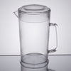 Covered Pitcher, Plastic, Clear, 64oz