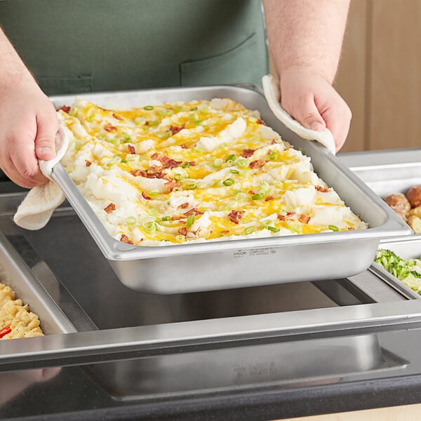 Food Pan, Stainless Steel, 2.5" Deep